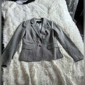 Banana Republic Taupe Tailored Blazer Jacket